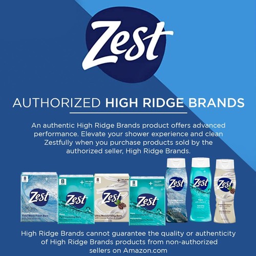 Zest 8-Bar Bath Size Soap, Cocoa Butter And Shea, 4 Ounce per bar, 8 bars - Picture 5 of 9