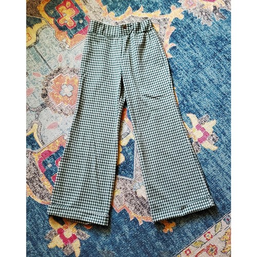 ¡Pantalones con fondo Gingham Bell vintage años 70! ¡Increíble ajuste cómodo! - Imagen 8 de 10