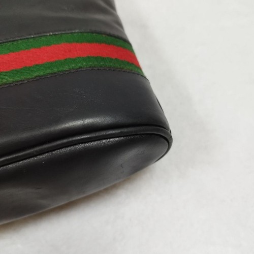 Gucci Umhängetasche gebraucht Ganzleder GG Sherry Line ineinandergreifend aus Japan - Bild 9 von 24