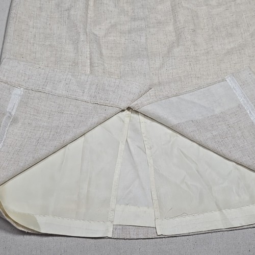 Chandler Skirt Womens 8 Vintage Linen Lined Pockets High Waisted Midi Pleated - Picture 17 of 22