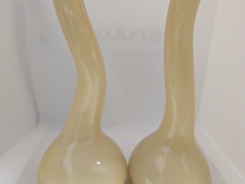 Vintage Norman Copenhagen Swing Vases Yellow 30cm Tall (S7) - Picture 3 of 7
