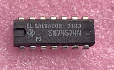 Texas Instruments SN74S74N dual D flip-flop set/reset Integrated Circuit