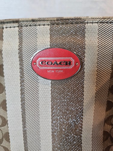 Coach Legacy Stripe Candace Carryall Handbag - D1226-19915 - Picture 6 of 12