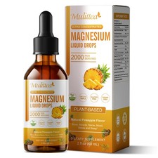 v Magnesium Glycinate Liquid Drops 2000mg Improve Sleep,Anxiety Relief