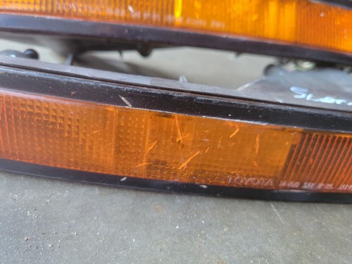 🚘 1986-88 Toyota Supra MK3 Front Turn Signal Light Assemblies LH & RH Both OEM - Foto 4 di 10