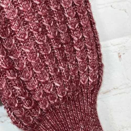 Frye Balloon Sleeve Sweater Womens Size XS Wool Blend V-Neck Marled Red - Picture 10 of 12