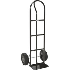 Steel Pneumatic Hand Truck Dolly 600 Lb Capacity 10in Tires Powder-Coat Finish