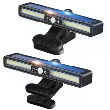 2-4Pcs Clip On Solar Motion Lights Outdoor Waterproof Solar Fence Lights New