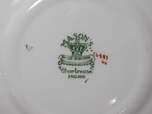 2 Freimaurer Eisenstein Chartreuse 7" oder 17,5 cm Beilagen Tee Sandwich Teller Lot G sehr guter Zustand - Bild 7 von 13