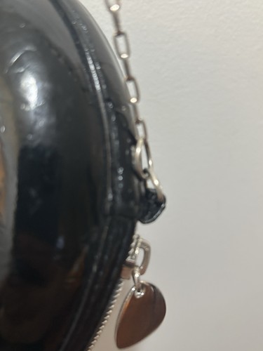 Thierry mugler Vintage 90’s Round Disc Black Silver chain Crossbody Shoulder Bag - Picture 12 of 14