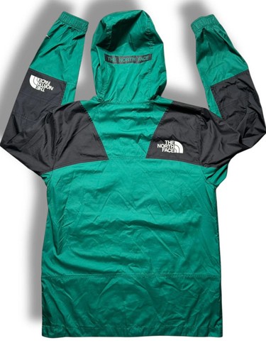 The North Face Men’s Windbreaker Jacket M Green Black Hooded WindWall Outdoor - Picture 12 of 12
