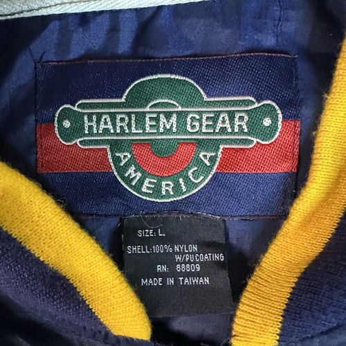 VINTAGE Michigan Wolverines Jacket Mens Large Blue Yellow Windbreaker Football - Picture 9 of 11