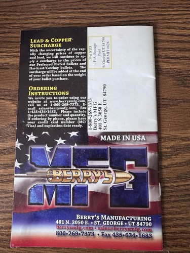 Berry's MFG Reloading Catalog 2007 - Picture 2 of 2
