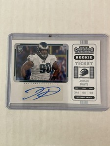 Jordan Davis 2022 Panini Contenders Variation Rookie Ticket Rc Auto #148