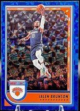 Jalen Brunson Hyper Blue 2022Panini NBA Hoops Basketball #121