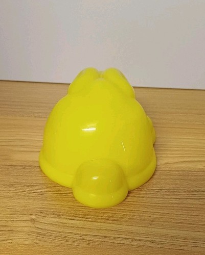Plastic Rabbit Jelly Mould Bunny Baking Desert Shape Vintage Yellow VGC - Foto 3 di 5