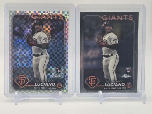 2024 Topps Chrome Update X-Fractor #USC132 Marco Luciano (RC) + #USC132 (RC) - Picture 1 of 2