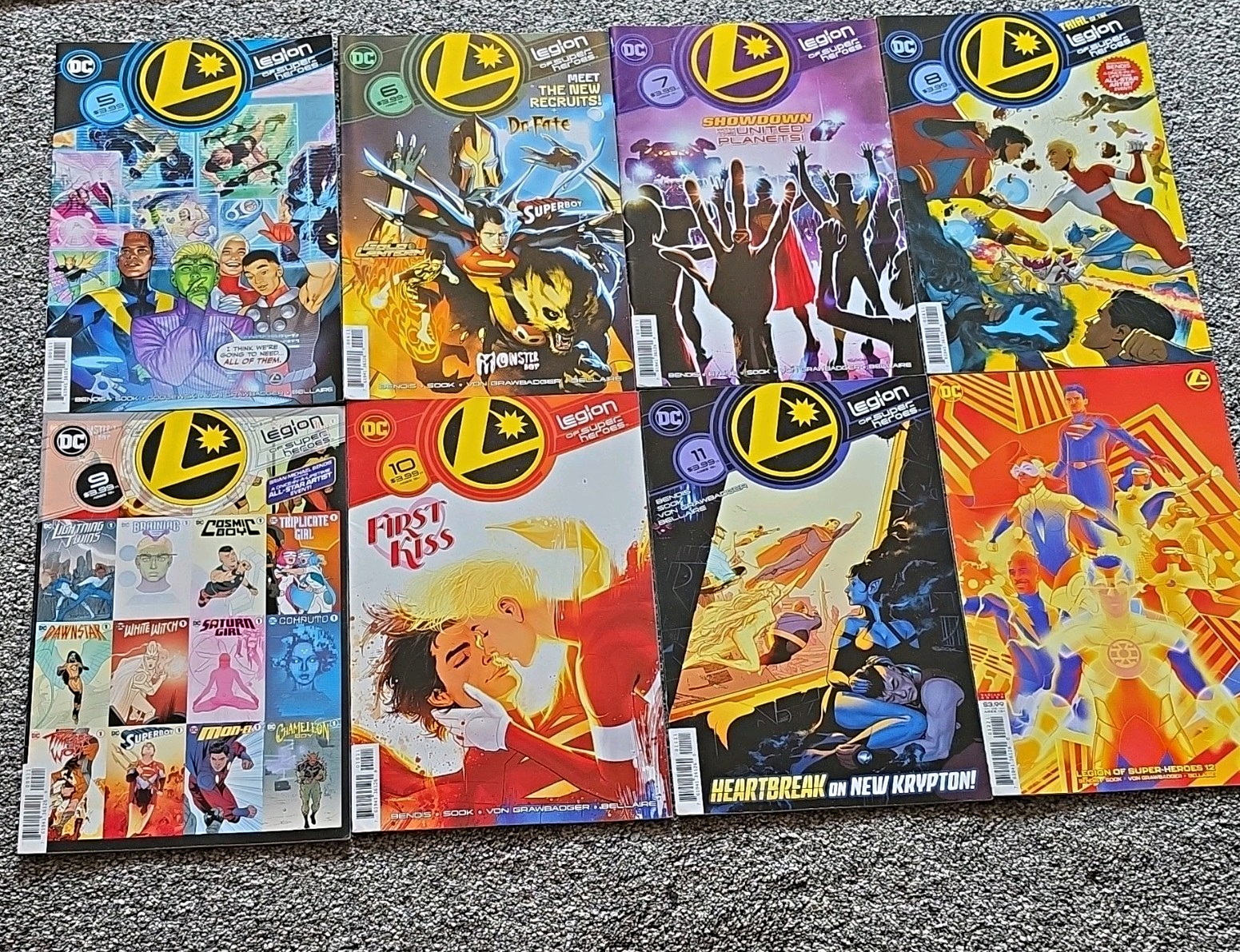 DC Comics Legion of Super-Heroes Comic Lot #5-12 2019 (#12 Variant Cover)