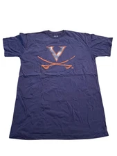 Virginia Cavaliers Men's T-Shirt Medium College Blue Short Sleeve Shirt