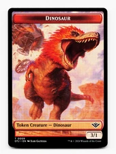 Dinosaur Token [Outlaws of Thunder Junction] MTG Magic 🔥