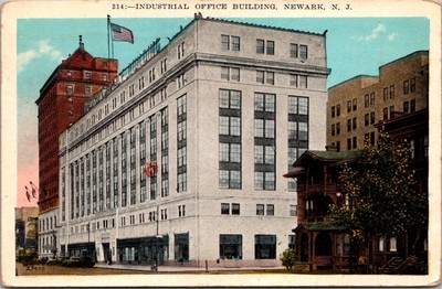 Industrial Office Building, Newark NJ c1930s Vintage Postcard P01
