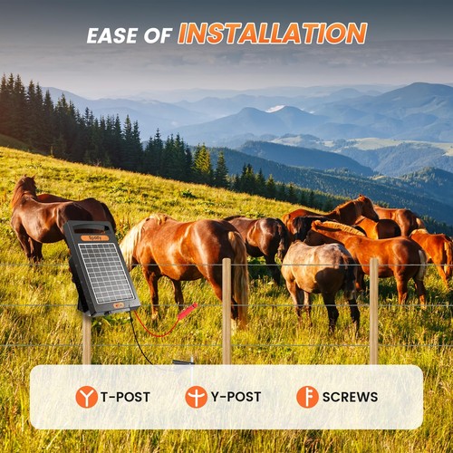 24 Hour Solar Electric Fence Charger, 10 Miles, Up to 10200v Output Range Ele... - Picture 7 of 8