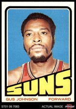 1972 Topps #6 Gus Johnson  Suns HOF Idaho 6 - EX/MT
