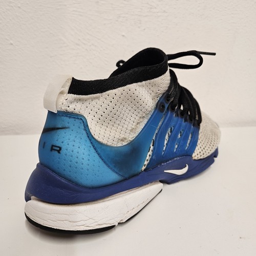 Nike Air Presto Ultra Flyknit Talla Mediana UK 8.5 Azul Atlántico Blanco Negro Entrenadores - Imagen 4 de 22