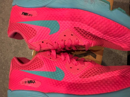NIKE Air MAX 90 BR GS 833409-600, Ragazze Respirano Rosa Gioventù 7 anni - Foto 9 di 11