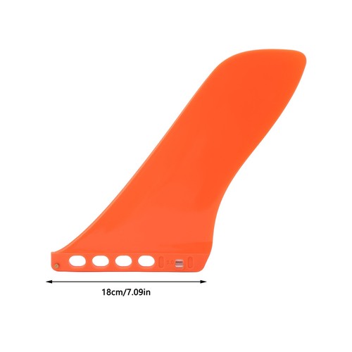Surfboard Single Fin PVC Surf Tail Fin Special Shaped Balanced Rudder Orange HG - Picture 4 of 12