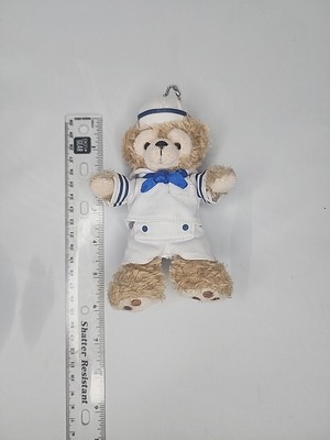 Tokyo Disney Sea Duffy The Disney Bear BagCharm Keychain Plush with pin