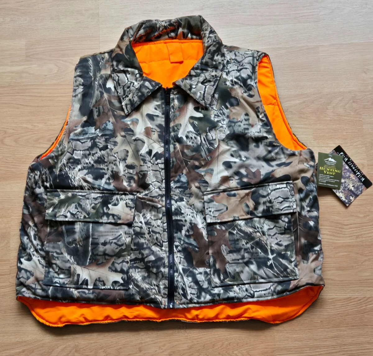 NWT NORTHWEST TERRITORY MENS INSULATED REVERSIBLE HUNTING VEST REALTREE 2XL