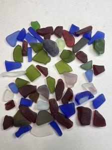 Genuine Tumbled Beach Sea Glass~50 Piece Lot ~ Mixed Colors ~ Hawaii #11