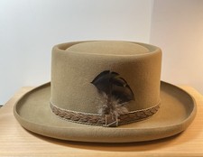 Vintage Stetson Western Hays XXX Beaver Hat  Smoke Brown 7 1/4