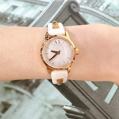 ARMANI EXCHANGE 腕時計 Armani Exchange AX6020 ATLC Ladies Watch With White Dial | eBay