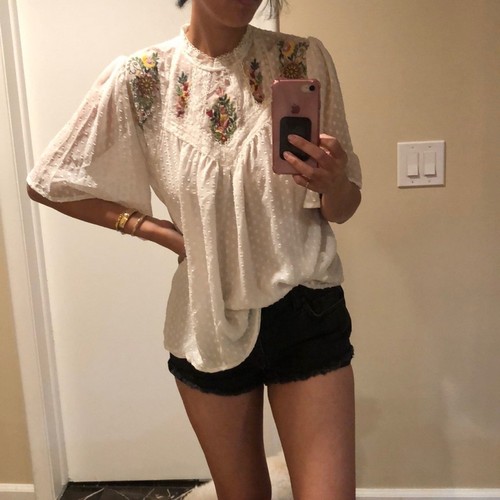 SIENNA SKY Boho Chic bestickte fließende Bluse Neu mit Etikett - Bild 12 von 13