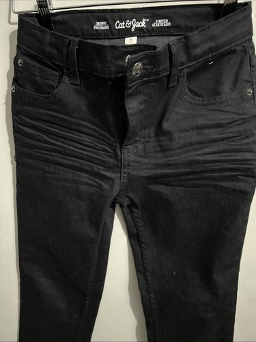 Cat And Jack Black Skinny Stretch Boy Jeans Sz 10 - Picture 3 of 13