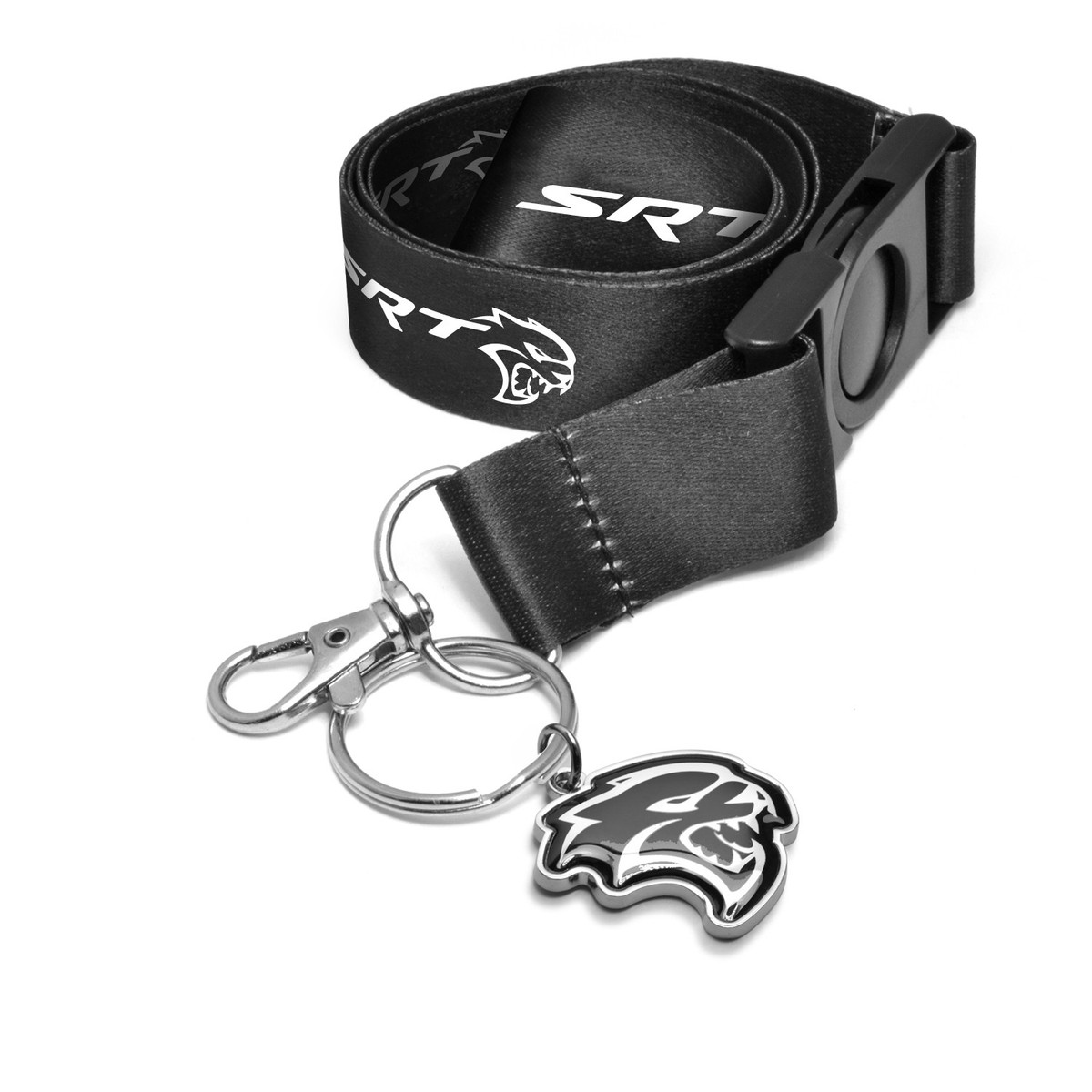 Dodge SRT Hellcat Die-Cut Metal Key Chain Printed Logo Lanyard | eBay