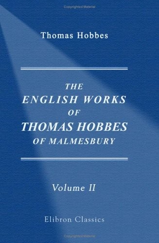 THE ENGLISH WORKS OF THOMAS HOBBES OF MALMESBURY: VOLUME 2 **BRAND NEW** - Picture 1 of 1