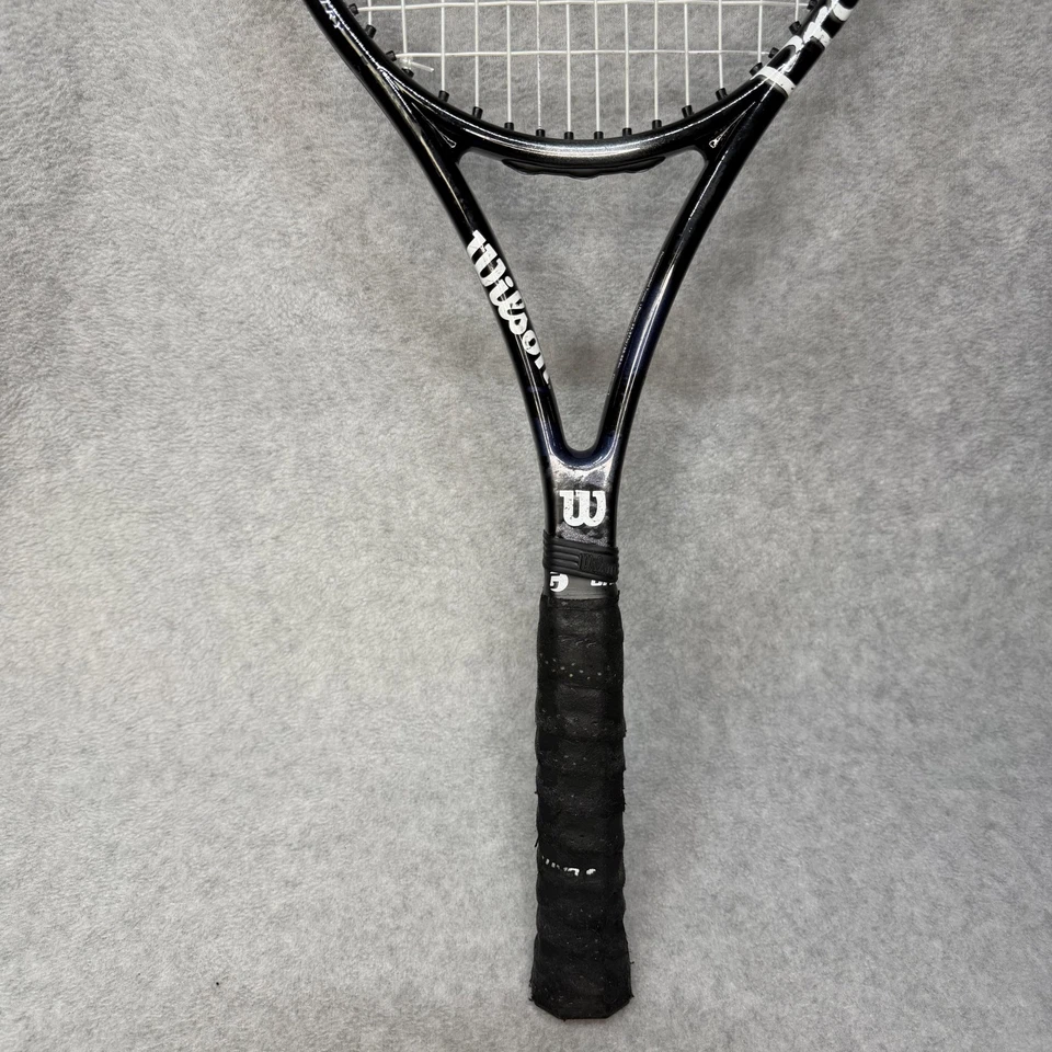 Raqueta de tenis Wilson Pro Staff 7.1 agarre 4 3/8 95 cuadrados cabeza negra grafito Foto 4 de 4