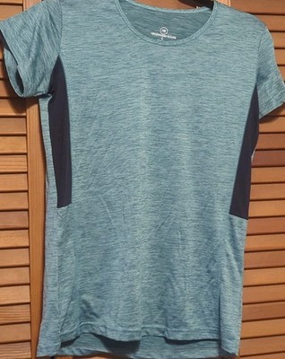 realessentials Women's 1-Blue & 1-Pink Crew Neck Short Sleeve T-Shirt  2 Pack Sm