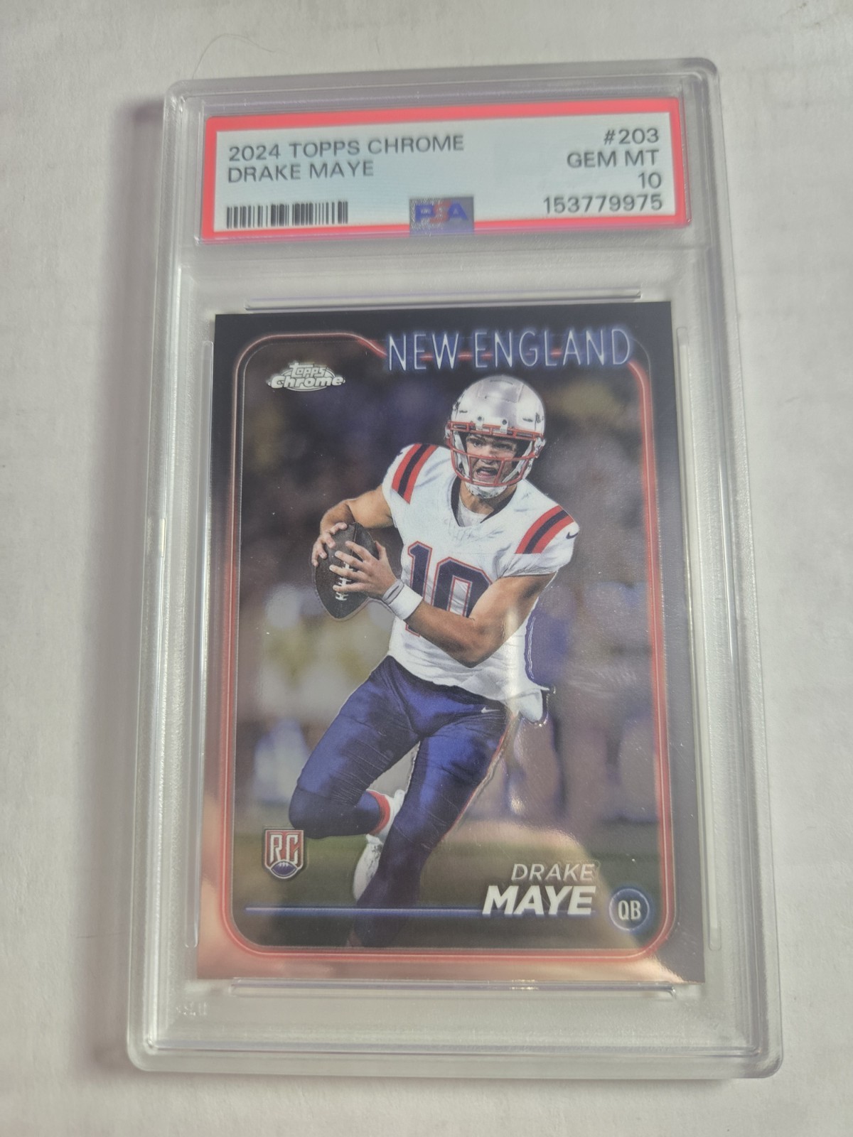 Drake Maye Topps Chrome #203 Base