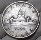 Canada 1956 $1 Silver Dollar