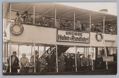 Hamburg 1935 - Große Hafenrundfahrt H.D.A.G - Andenkenfoto - Altes Foto
