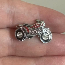 Vintage Red Three-Wheeler ATV Enamel Lapel Pin Vintage Off-Road Trike ATC Honda?