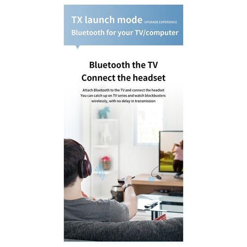 1X(Bluetooth 5.3 Audio-Empfänger/Sender, 3,5 mm AUX mit Mikrofon, Stereo-Mu7224 - Afbeelding 3 van 10