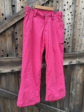 Burton Girls Dry Ride Ski Snowboard Pink Snow Pants Size 14-16 XL
