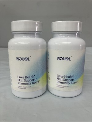 (2) Nouel Liver Health Skin Support Immunity Supplement 40 Capsules 09/2026