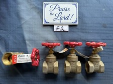 4- Mueller  1-1/4" Brass Gate Valve 100-406NL, Threaded, 200 PSI