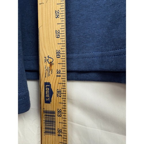 Michael Strahan Herren Blau Strukturiert Quarter Zip Langarm Pullover Shirt XXL - Bild 6 von 8